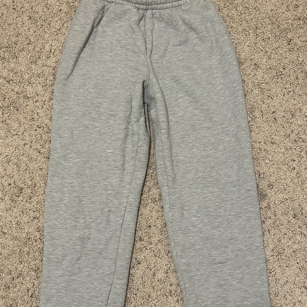 Rue21 Gray Sweatpants Relaxed Fit Cotton-Blend